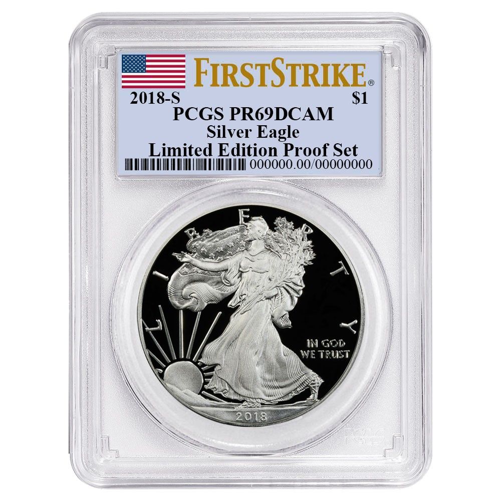 2018 S 1 1オンス アメリカンシルバーイーグル 版 シルバープルーフセット PCGS