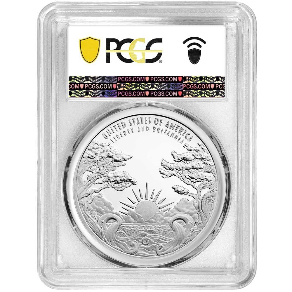 2025 P 1オンス プルーフ リバティ ブリタニア シルバーメダル PCGS ブルーラベル