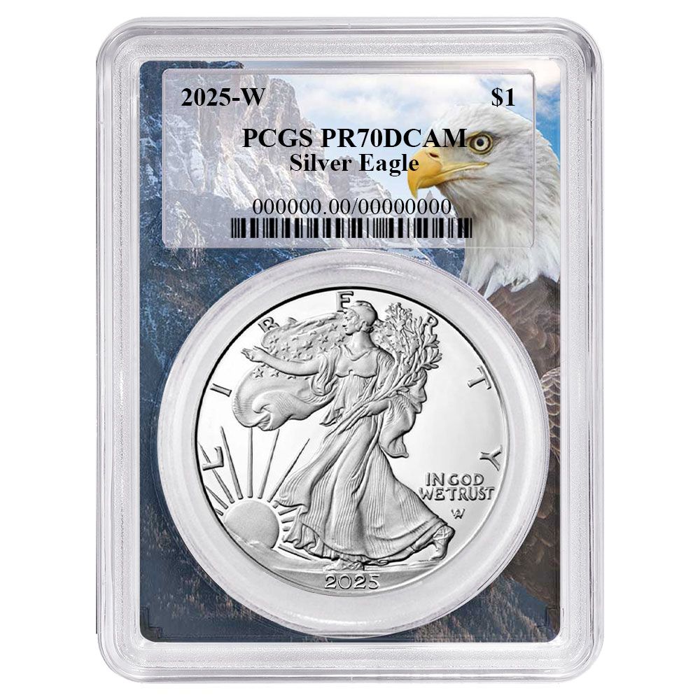 2025-W 1 1オンス プルーフ アメリカンシルバーイーグル PCGS イーグルフレーム