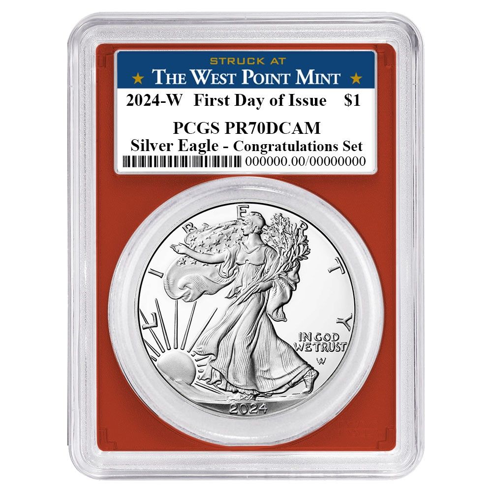 2025 W 1 1オンス プルーフ アメリカンシルバーイーグル コングラチュレーションセット PCGS