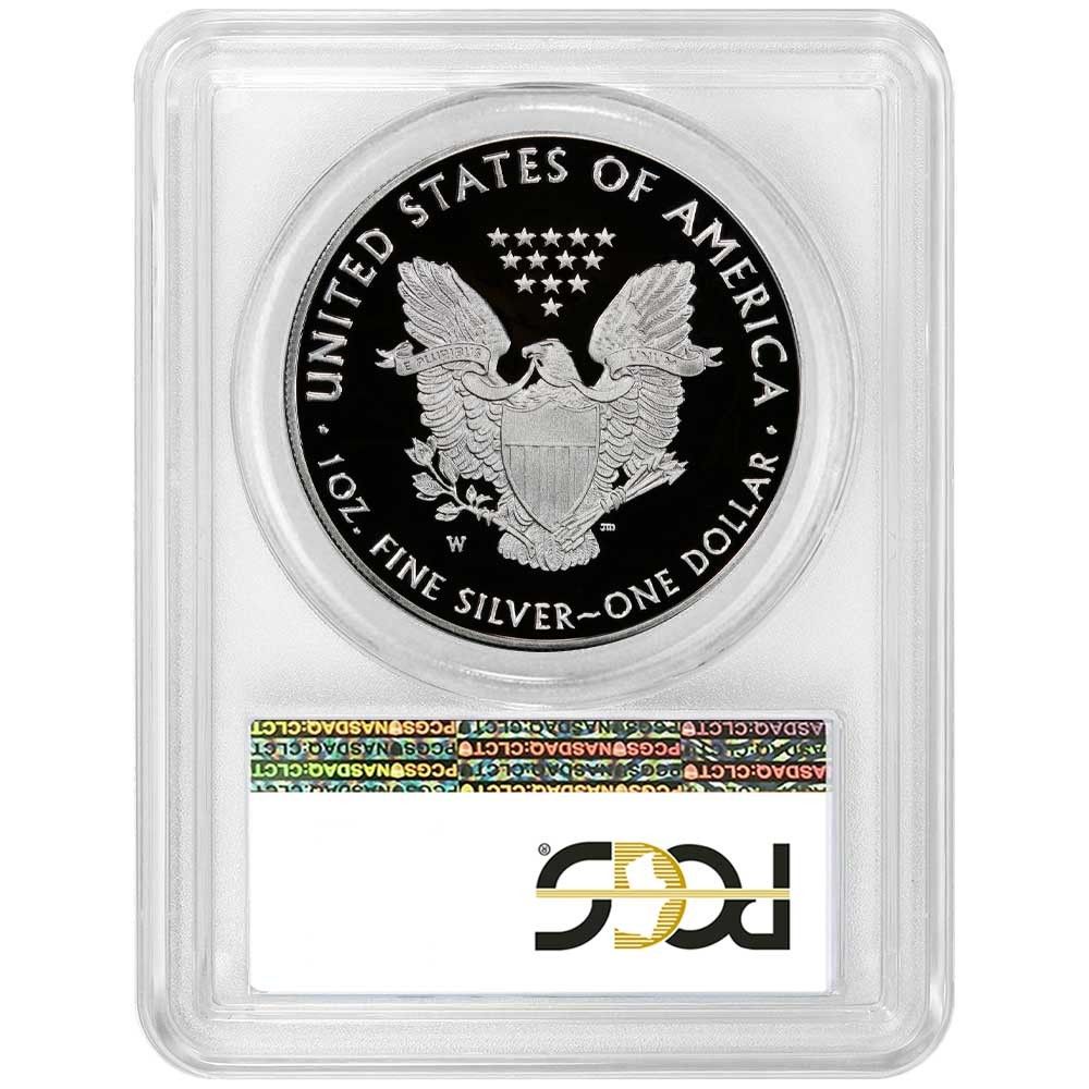 2019 W 1 1オンス プルーフ アメリカン シルバー イーグル PCGS ブルーラベル