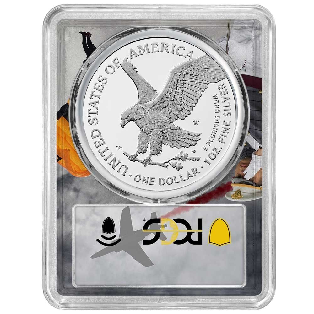 2025-W 1 1オンス プルーフ アメリカン シルバー イーグル レーザービーム プライベート PCGS ウェスト
