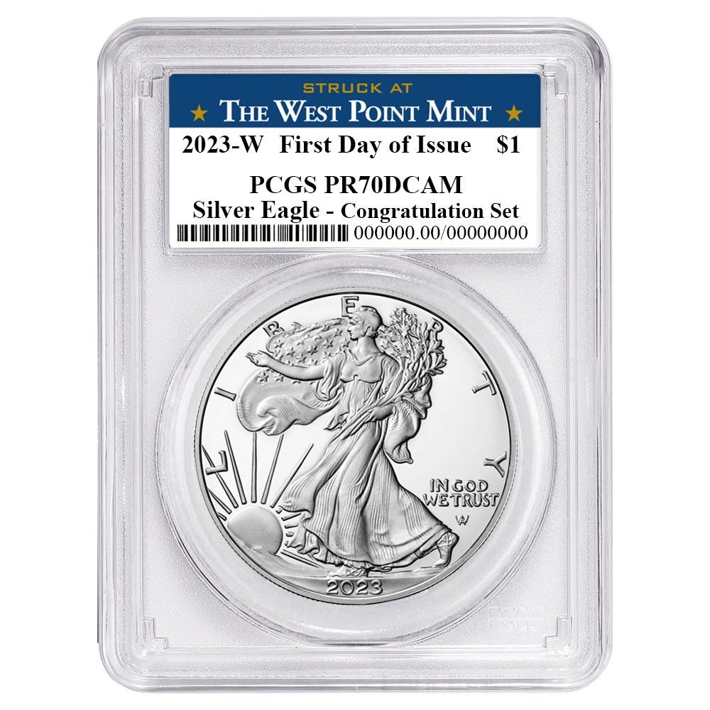 2025 W 1ドル 1オンス プルーフ アメリカンシルバーイーグル コングラチュレーションセット PCGS