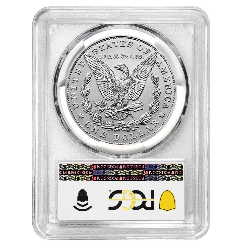 1ドル モルガン銀貨 PCGS MS 70 モルガンラベル