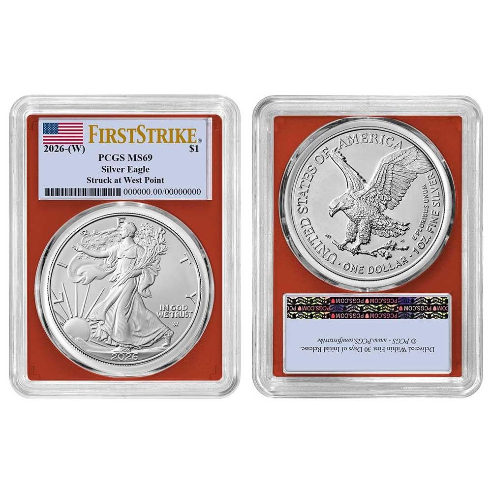 3点セット 2026 W 1 1オンス アメリカン シルバー イーグル PCGS MS 69 FS フラッグ