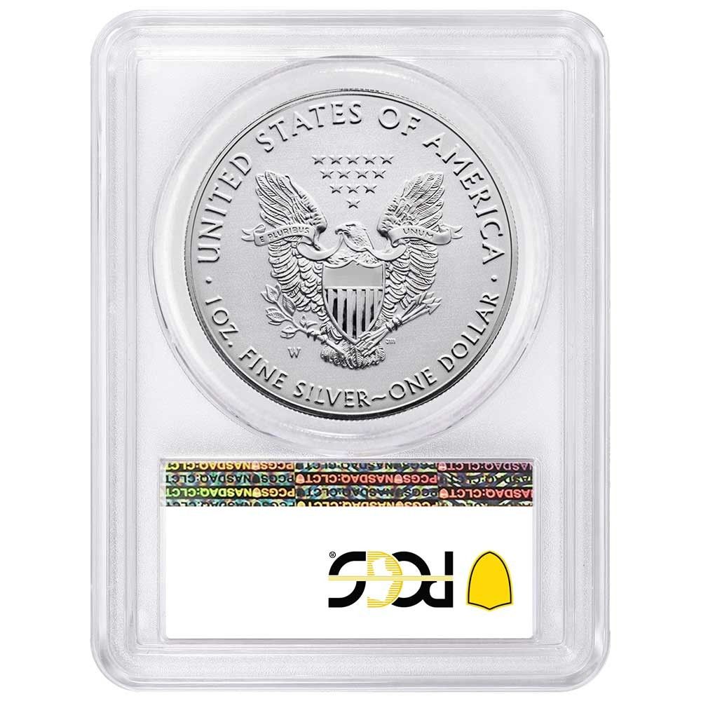 2019 W 1 1オンス リバースプルーフ アメリカンシルバーイーグル PCGS PR 69 プライドオブツー
