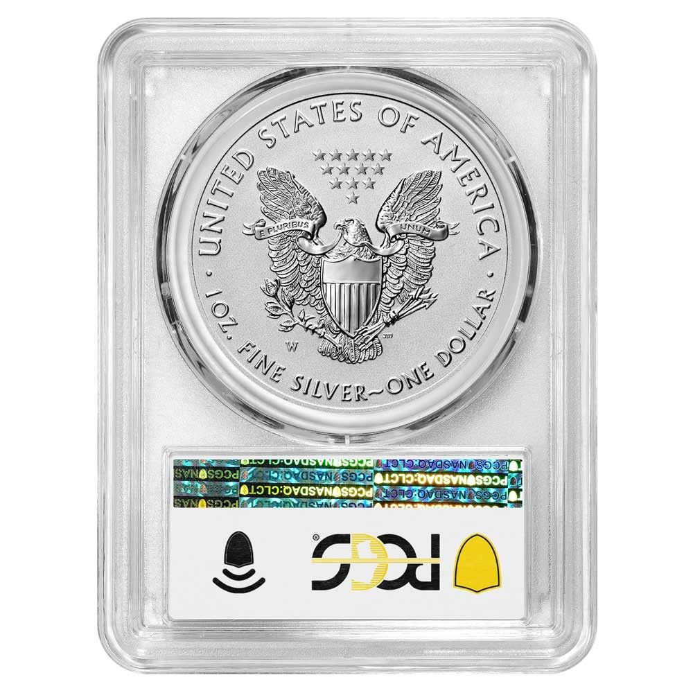 2021 W 1 1オンス T リバースプルーフ アメリカンシルバーイーグル PCGS PR 70 FDOI フラッグラベル
