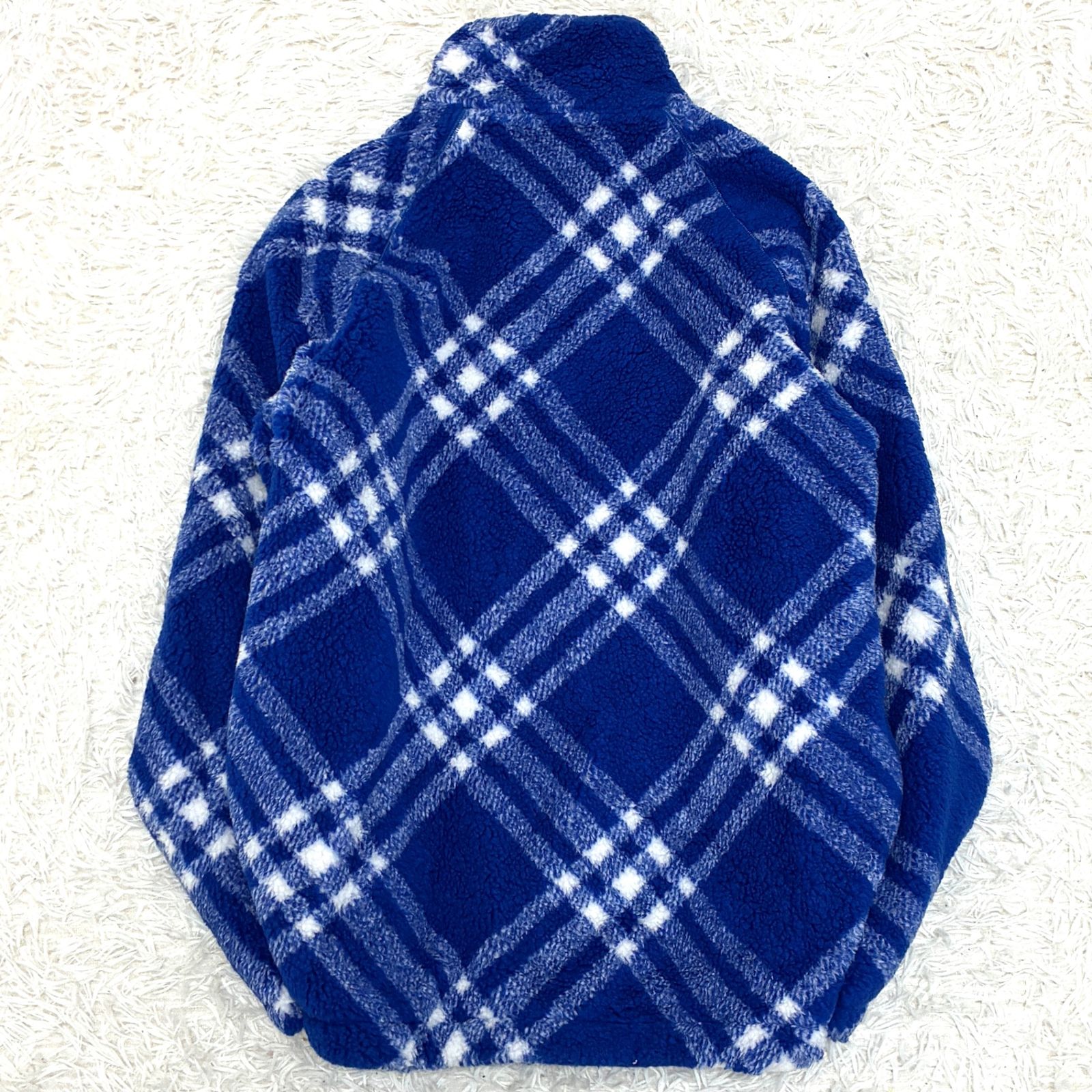 未使用　バーバリー　ダニエルリー　アーカイブチェック　シャツジャケット　ブルー BURBERRY - BURBERRY ダニエルリー アーカイブ チェック シャツ