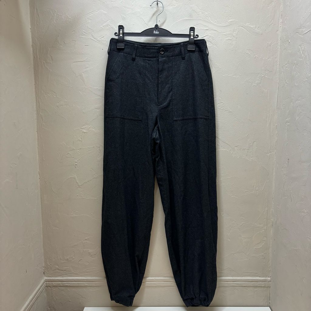THE RERACS ザリラクス 24 AW Wool Baker Pants テーパードパンツ FW REPT 225 L J グレー size 38 代官山A 12