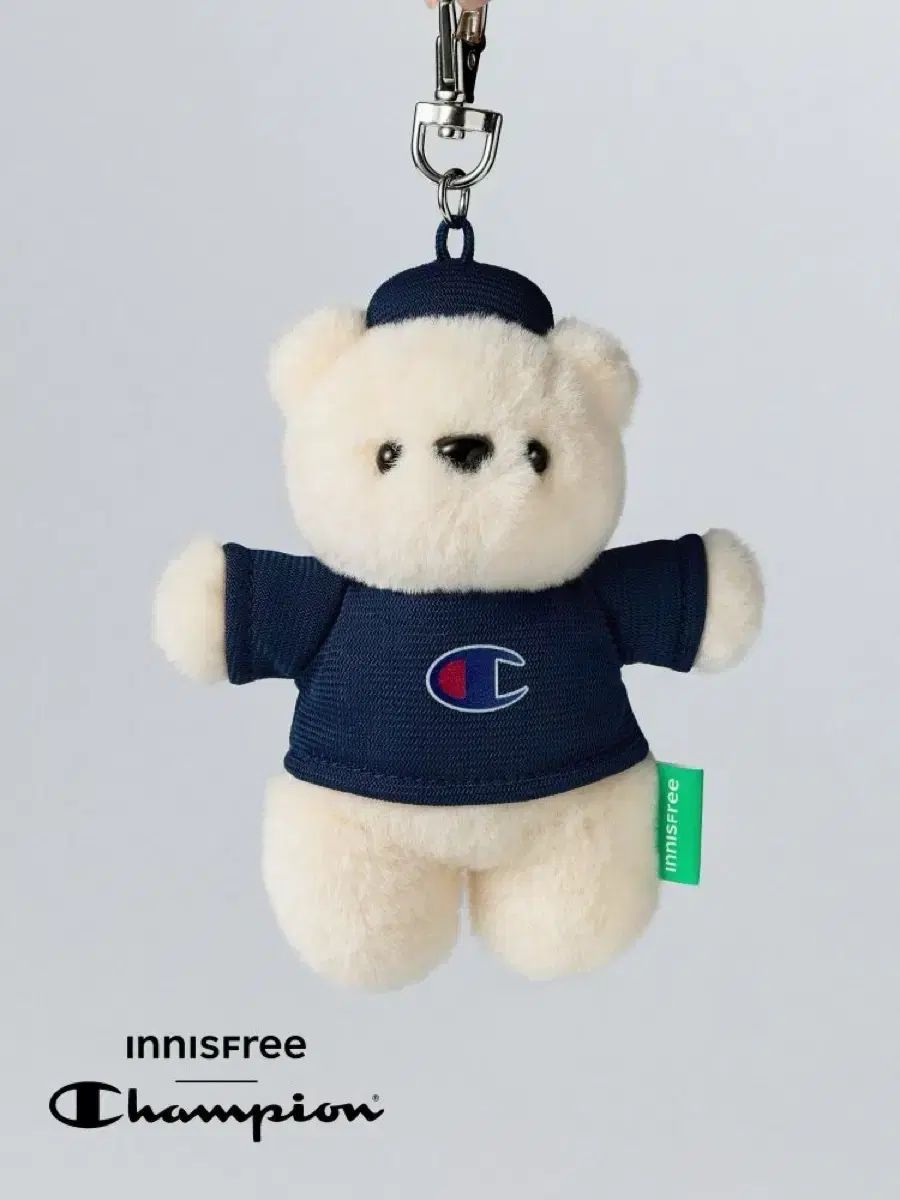 未開封) イニスフリー チャンピオン テディベア クマ ぬいぐるみ キーホルダー