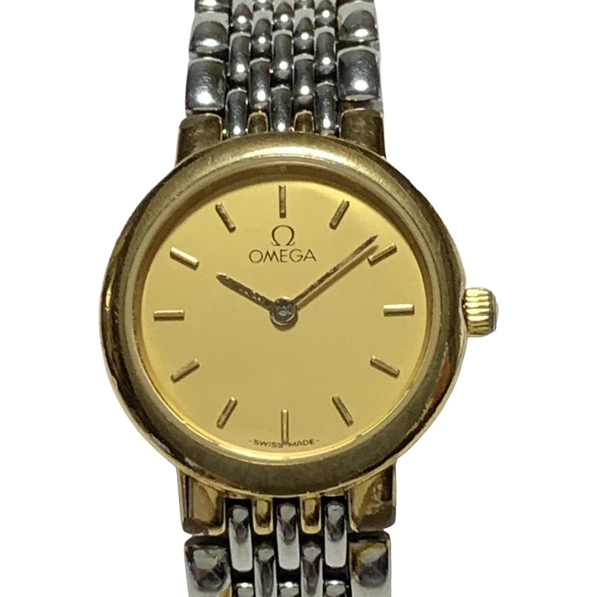 OMEGA オメガ 腕時計 De Ville デビル 6151 441 レディース SS 白