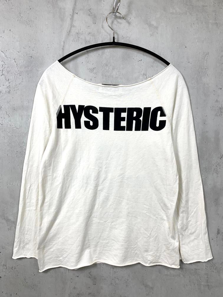 GLAMOUR ヒステリックグラマー 2 CL-0390 Pistol Skull GO AHEAD Tシャツ sizeF 白 レディース