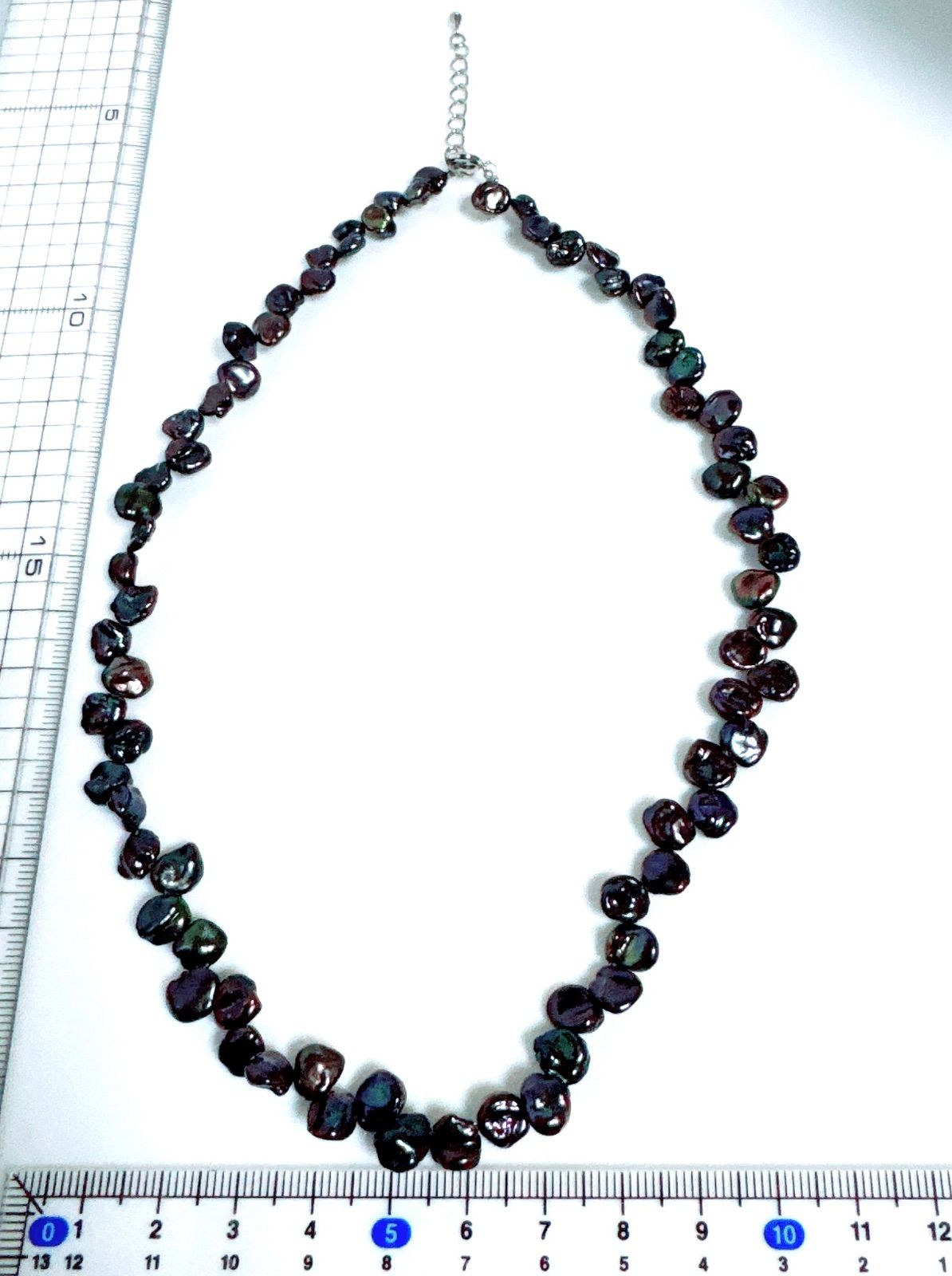 ペタル淡水パールネックレス 染めパールペタル淡水ネックレスNO25-2510