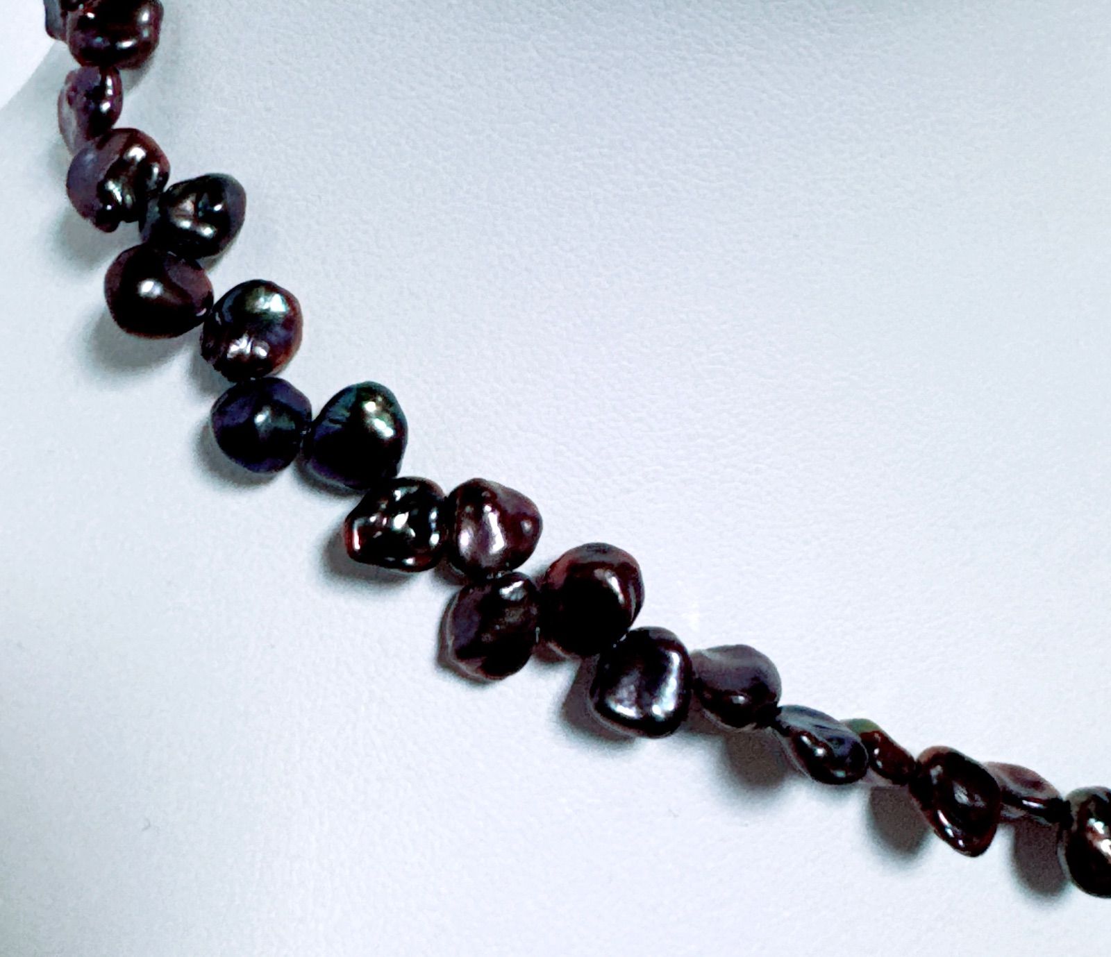 ペタル淡水パールネックレス 染めパールペタル淡水ネックレスNO25-2510