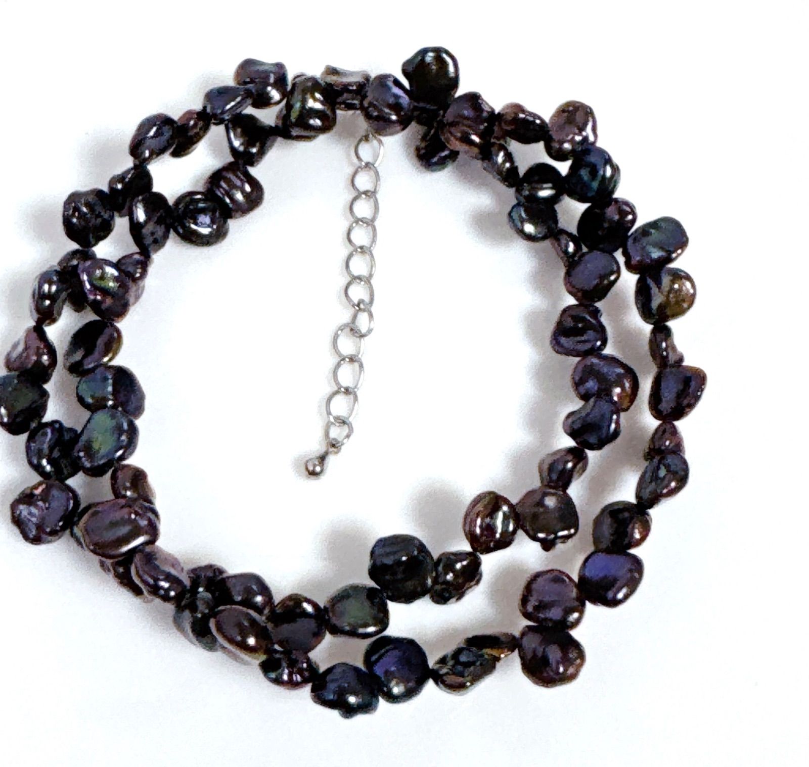 ペタル淡水パールネックレス 染めパールペタル淡水ネックレスNO25-2510