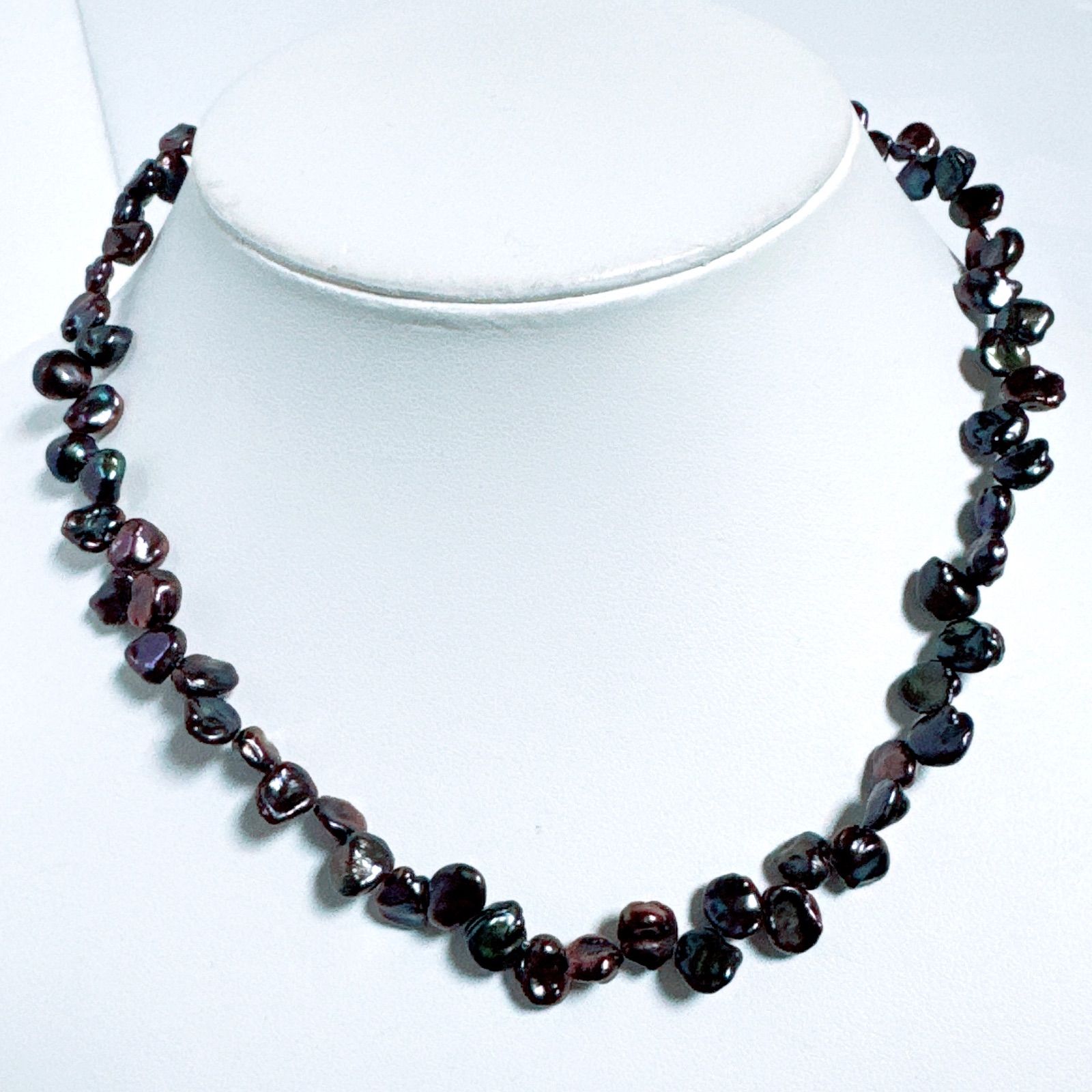 ペタル淡水パールネックレス 染めパールペタル淡水ネックレスNO25-2510