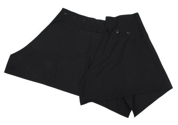 ヨウジヤマモト ノアールYohji Yamamoto NOIR ウールギャバボタン