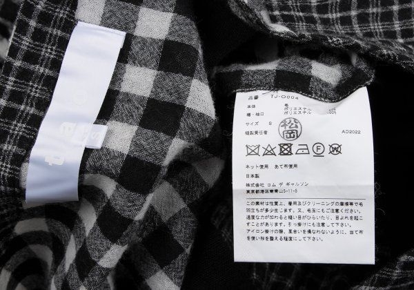 タオtao ウールポリチェックパターン切替ワンピース