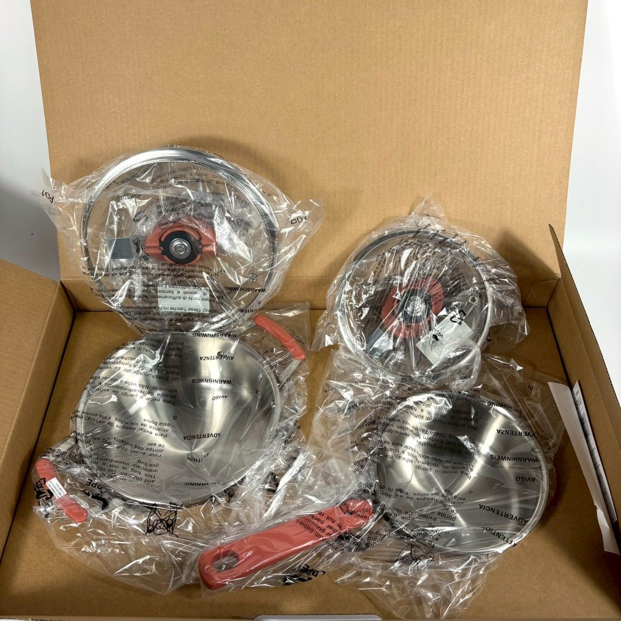 T fal オプティスペース IHステンレス フライパン 鍋 4点セット