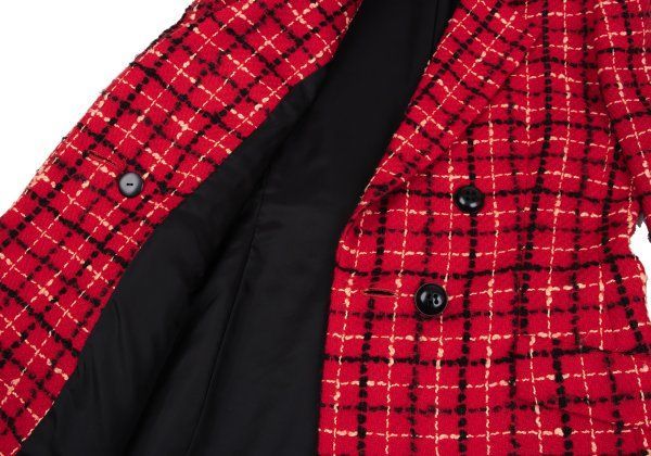 クリスチャンディオールChristian Dior ウール混ステッチチェック