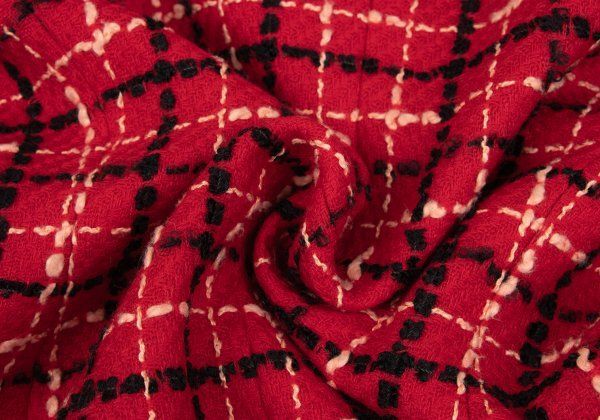 クリスチャンディオールChristian Dior ウール混ステッチチェック