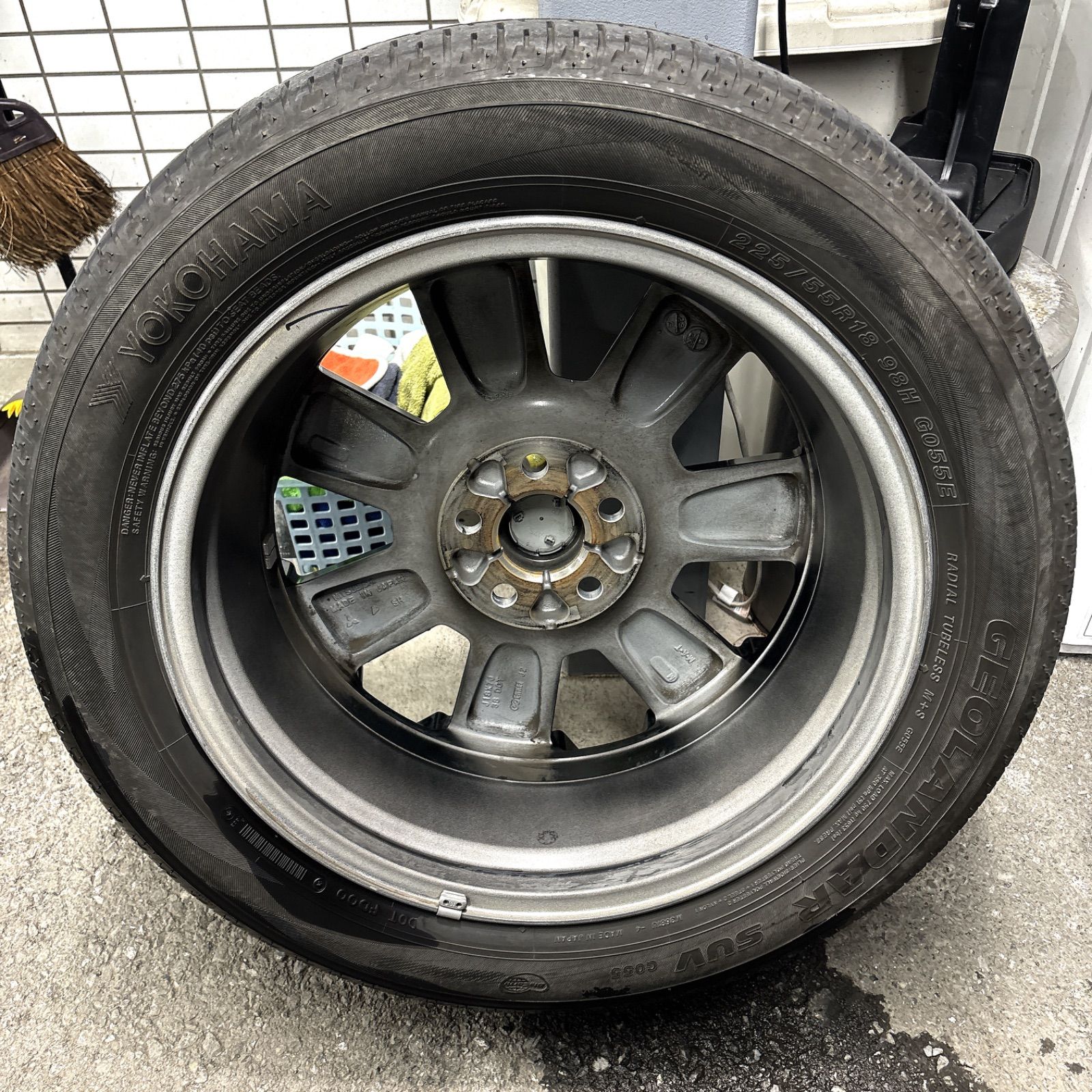  三菱 デリカD 5 CV１W ホイールタイヤセット 225 55 R 18 18インチ タイヤ ホイールセット