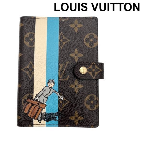 ルイヴィトン LOUIS VUITTON 手帳 アジェンダ PM グルーム ベルボーイ ブラウン ダークブラウン S 5 Y 468