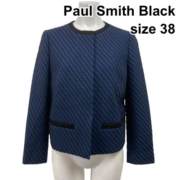 ◇ ポールスミスブラック Paul Smith Black ノーカラージャケット 