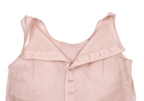 フリル切替ノースリーブワンピース ピンクM位