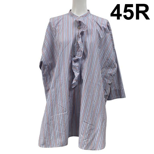 ◇ フォーティファイブアール 45R フリルチュニック ワンピース 七分袖