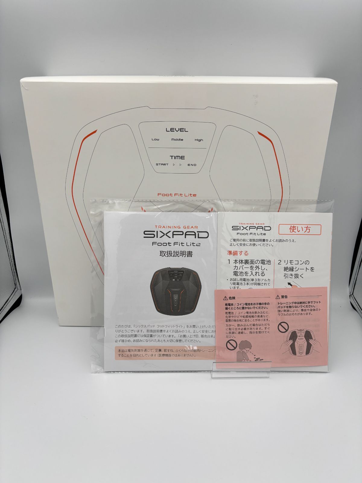 管理番号3355 シックスパッド フットフィット SIXPAD Foot Fit ショッパー Lite ブラック