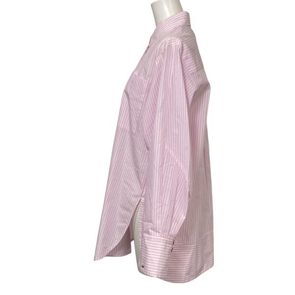 ◇ エンフォルド ENFOLD ストライプ ソリッドスリーブ シャツ ブラウス ◇ エンフォルド ENFOLD ストライプ ソリッドスリーブ シャツ ブラウス