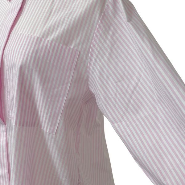 ◇ エンフォルド ENFOLD ストライプ ソリッドスリーブ シャツ ブラウス