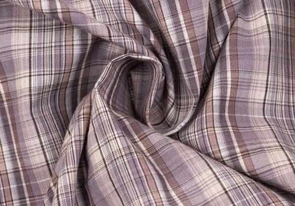  ピンクハウスPINK HOUSE オーバーチェックフリルブラウスチュニック 紫他M位 ワンピース マタニティ