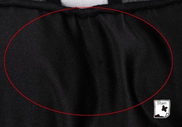 メッシュ切替文字パッチシルク半袖チュニック