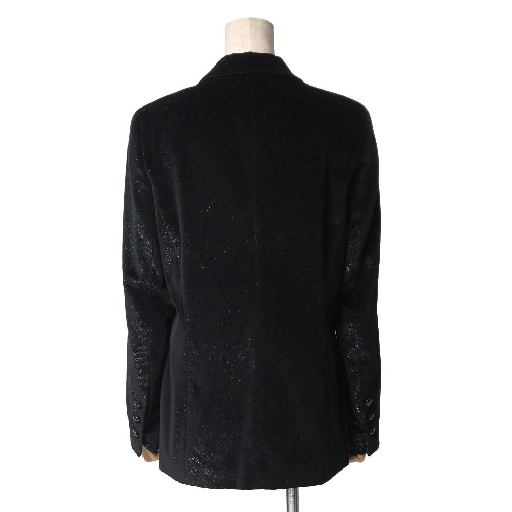 ESCADA エスカーダ テーラードジャケット サイズ38 ラメ スエード ブレザー シングルジャケット 3Ｂ ブランド古着 RA 6911