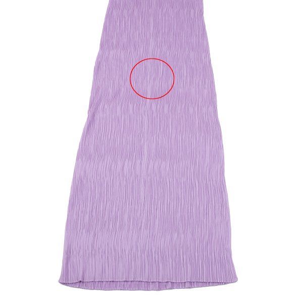 クレーププリーツノースリーブワンピース 薄紫4