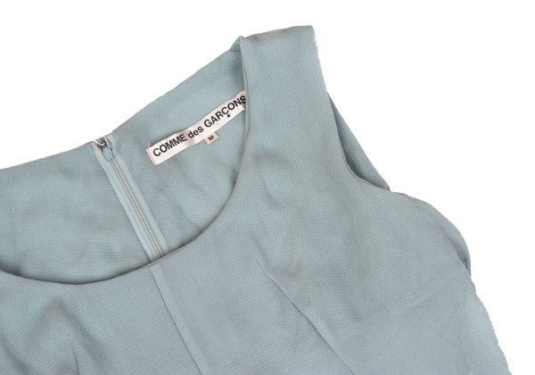  コムデギャルソンCOMME des GARCONS ポリタックポケットノースリーブワンピース グレーブルーM ワンピース マタニティ