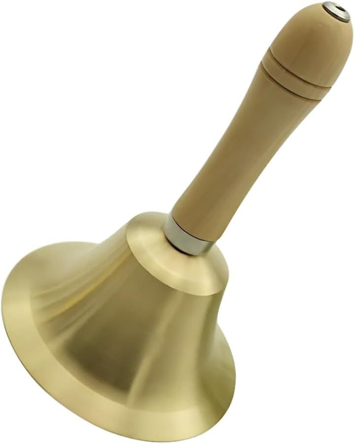 せんふう ハンドベル 真鍮製ハンドベル 木製グリップ 内側も研磨 抽選