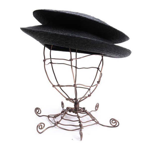 コムデギャルソンCOMME des GARCONS 変形ストローハット 黒