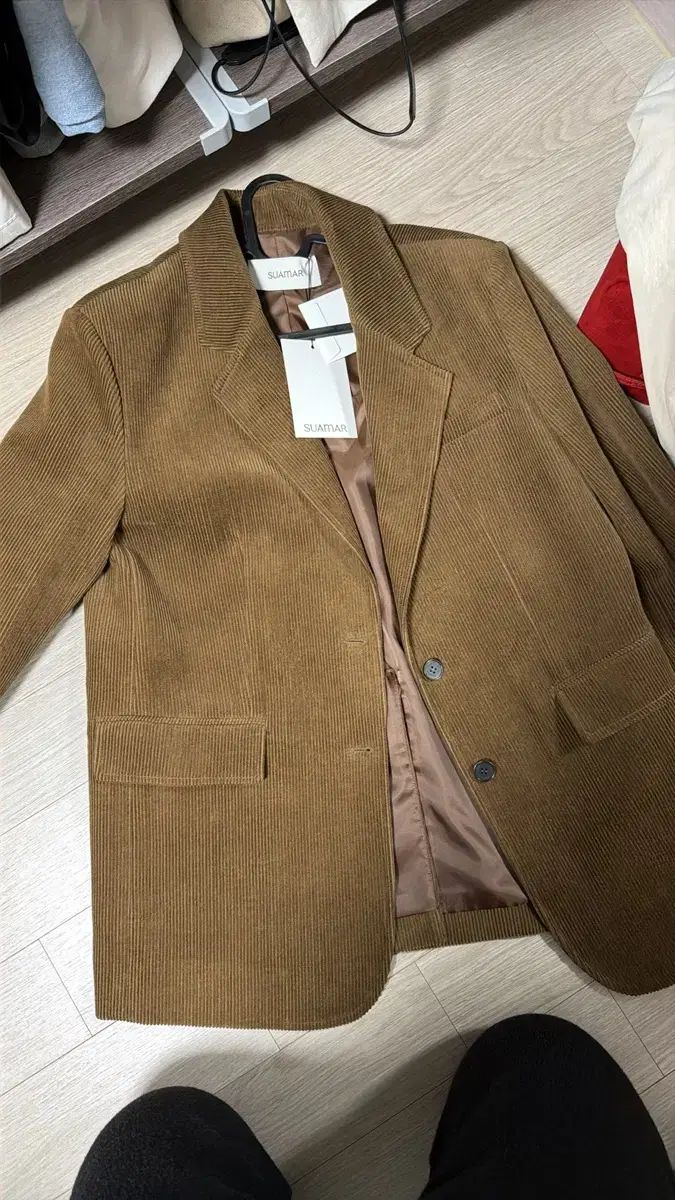  SUAMAR コーデュロイ ジャケット ブラウン テーラードジャケット ジャケット アウター