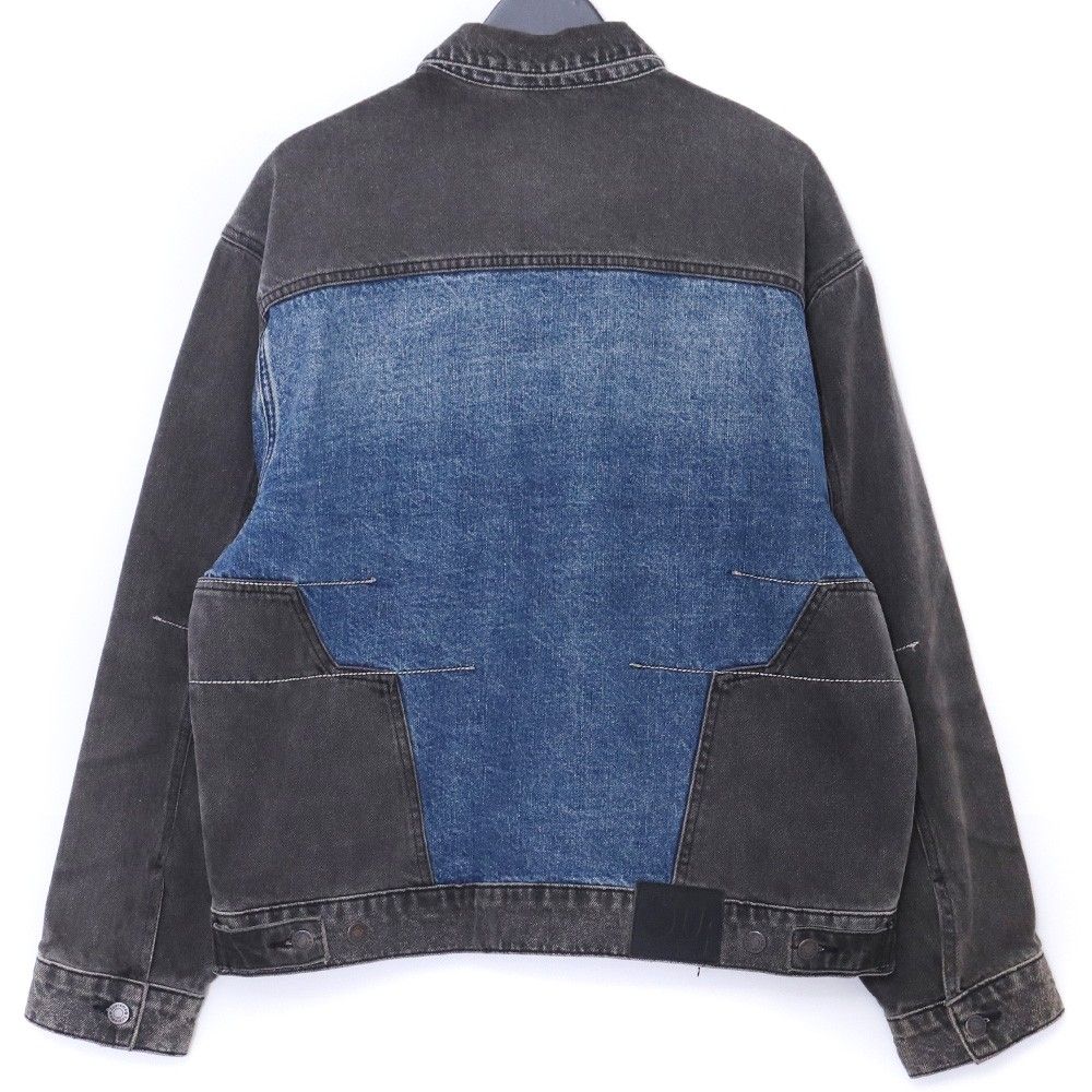 とあsupreme 2‑Tone Paneled Denim Jacket Supreme 2-Tone Paneled Denim Jacket Black Men's - FW22 - US