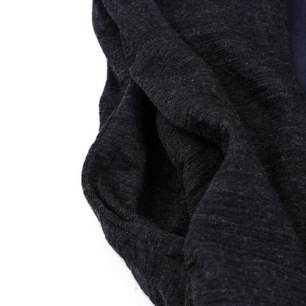  ワイズY s ニット切替クレープデシンノースリーブワンピース チャコール紺1 ワンピース マタニティ