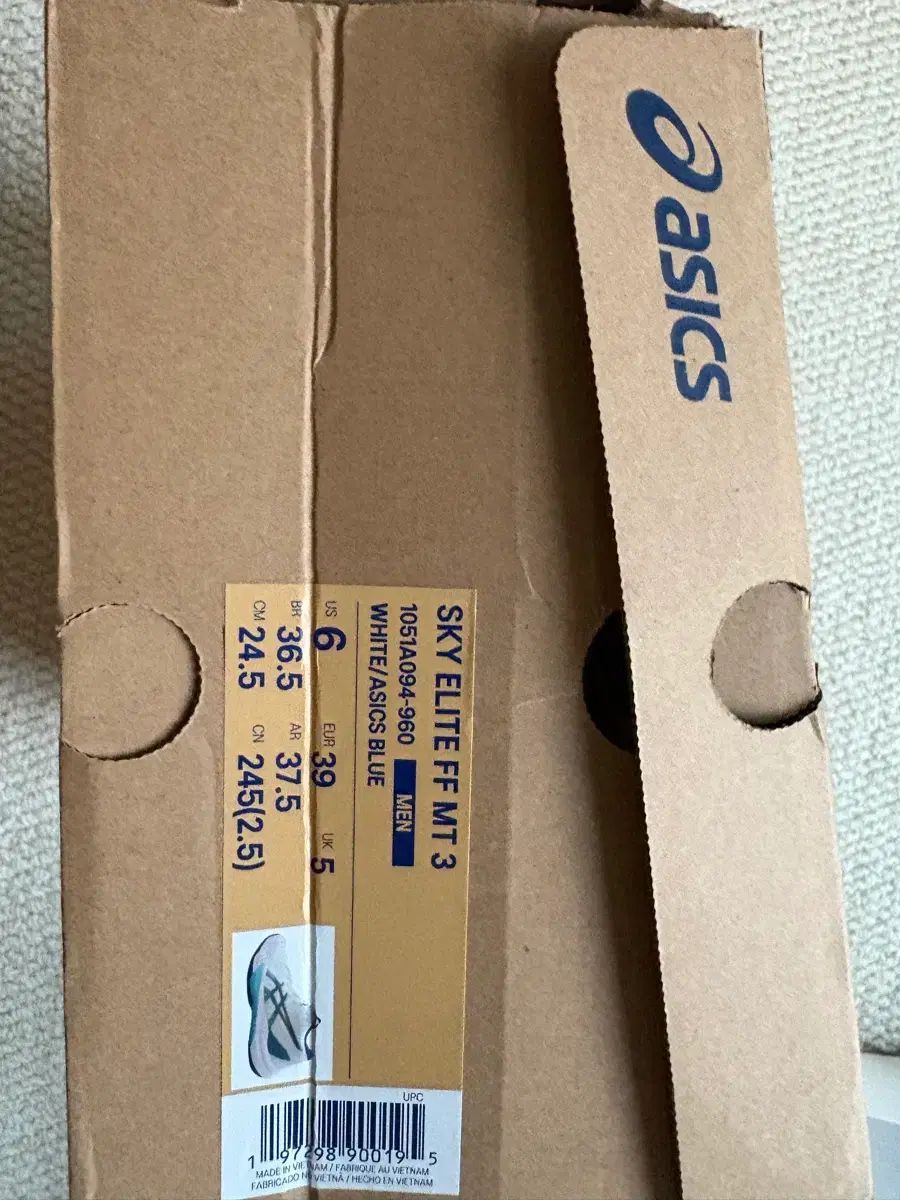  アシックス スカイ エリート FF MT 3 バレーボールシューズ ホワイト ブルー その他 バドミントン