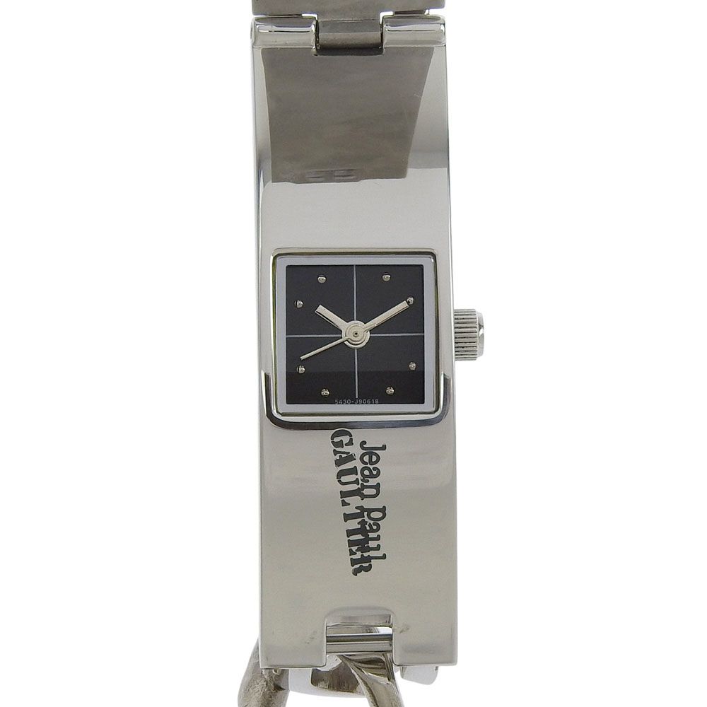 JEAN PAUL ジャンポールゴルチエ チェーンブレスウォッチ 5431 J 00298 ステンレススチール クオーツ アナログ表示 メンズ 黒文字盤 腕時計