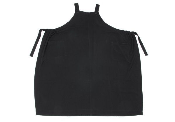 ワークショップWORKSHOP ポリストリングデザインワンピース 黒M位