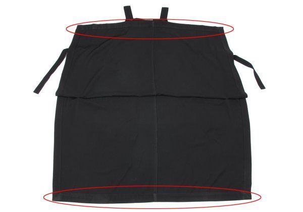 ポリストリングデザインワンピース 黒M位