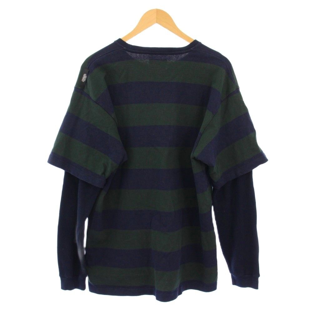 ディセンダント DESCENDANT Tシャツ ロンT 長袖 クルーネック フェイク