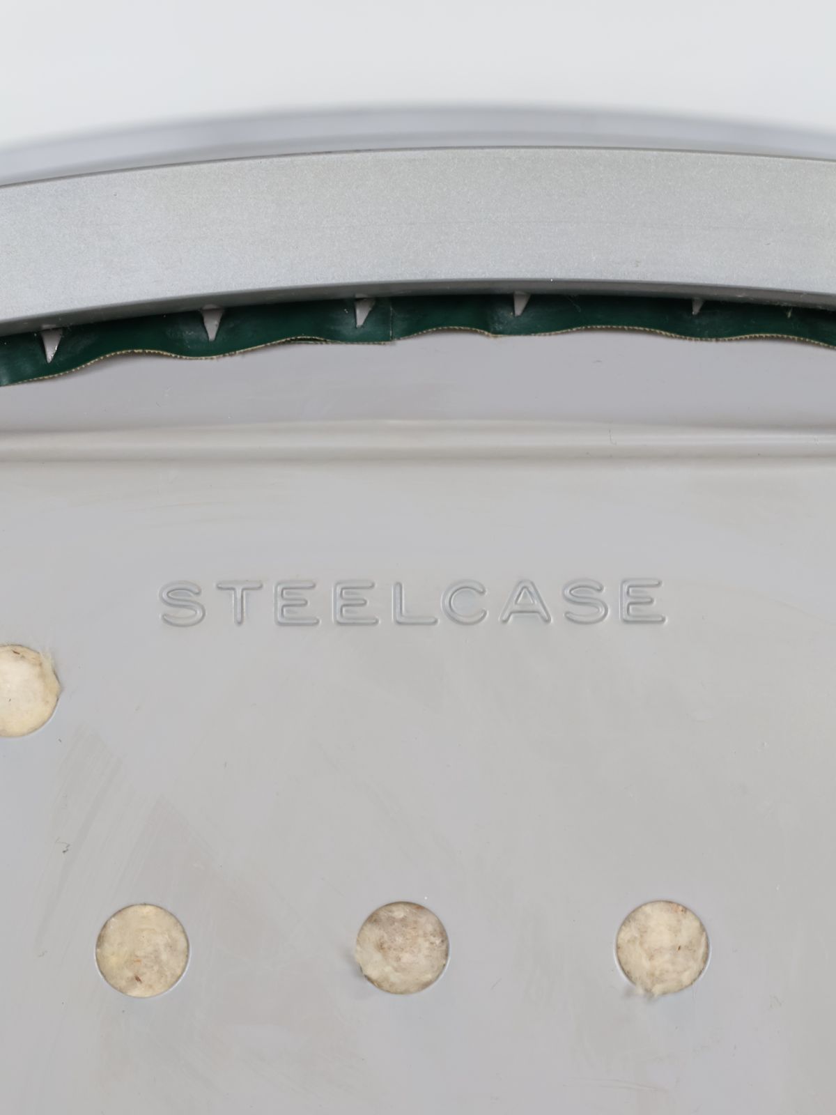  1960年代 Steelcase社製 ヴィンテージ グリーンビニールレザー アームチェア イス コンパクトチェア オフィスチェア ワークチェア 椅子 チェア