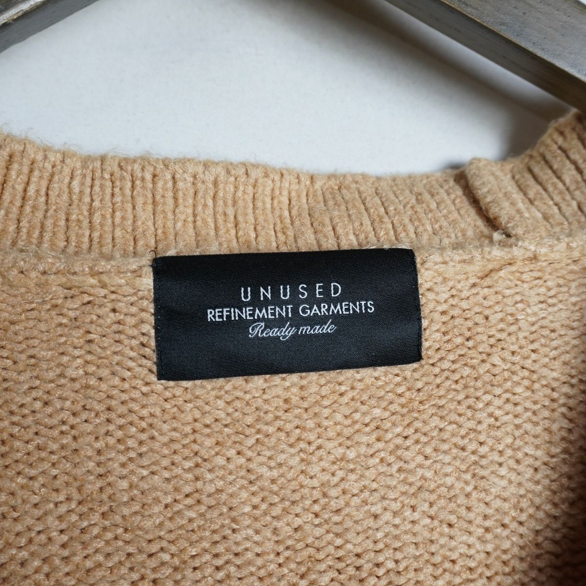 正規 UNUSED アンユーズド 5G holed cardigan 穴あき ニット 